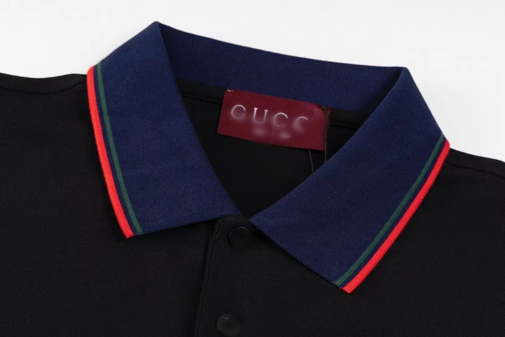 Gucci GG Monogram Black Polo Shirt - 6