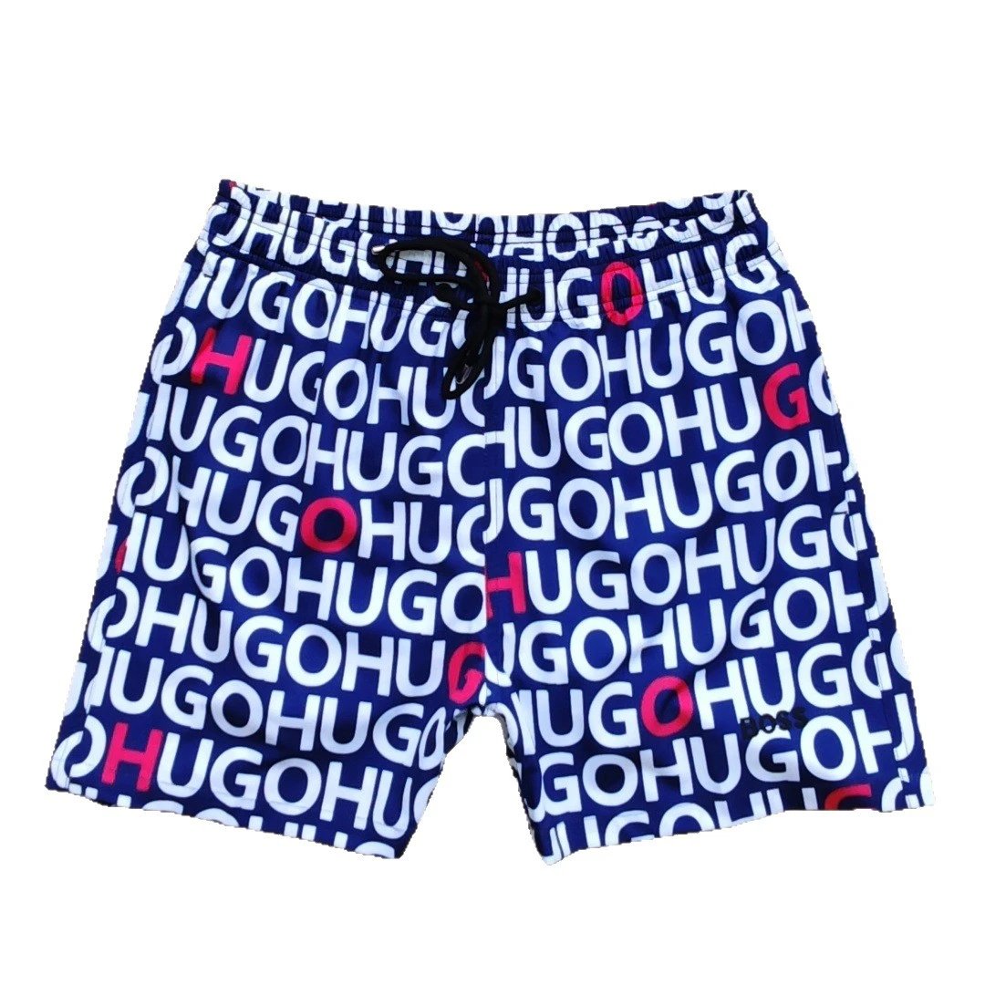 HUGO Shorts Allover logo-print drawstring image 5