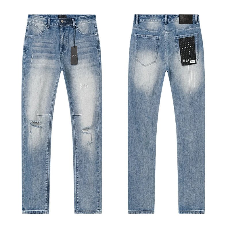 Design RTA Distressed Black Paint-Splatter Jeans - 19