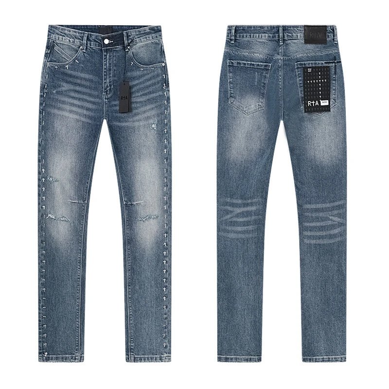 Design RTA Distressed Black Paint-Splatter Jeans - 26