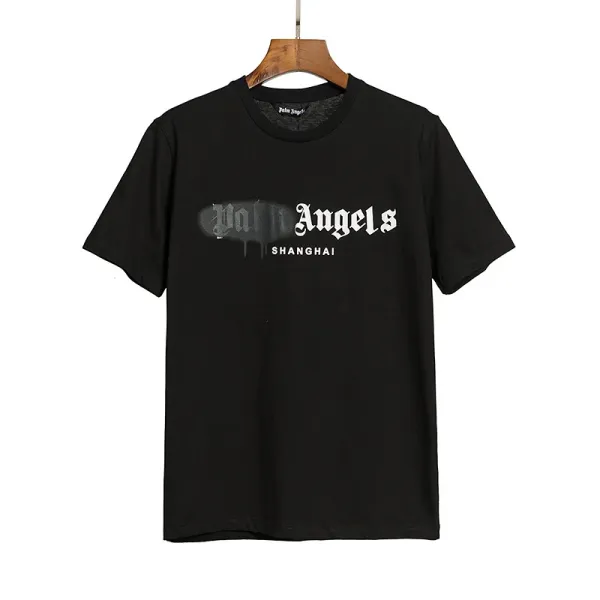 Palm Angels Spray Paint Logo Oversized T-Shirt White - 26