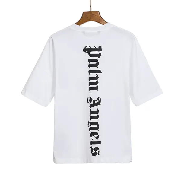 Palm Angels Spray Paint Logo Oversized T-Shirt White - 42