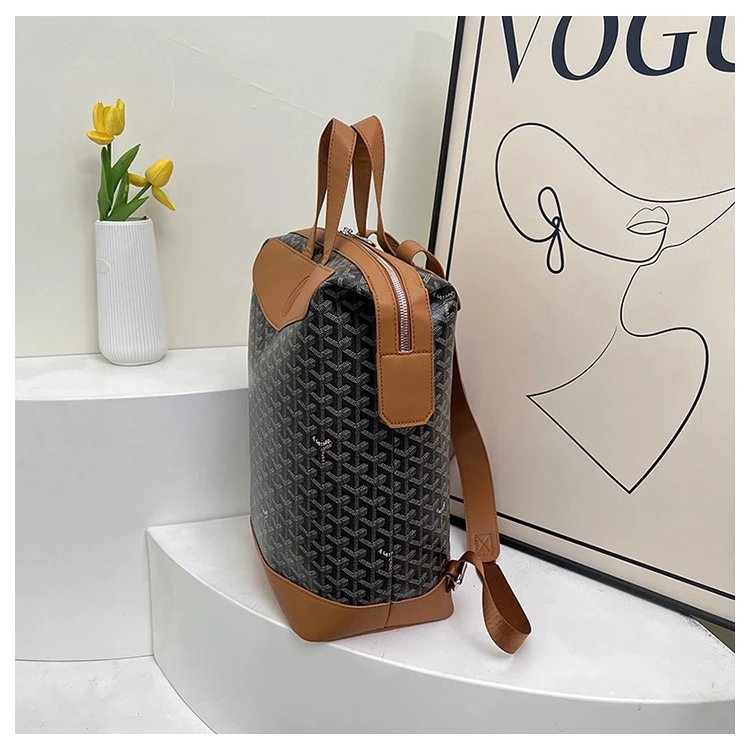 Goyard Saint-Louis PM Blue Chevron Canvas Bucket Bag Handbags - 11