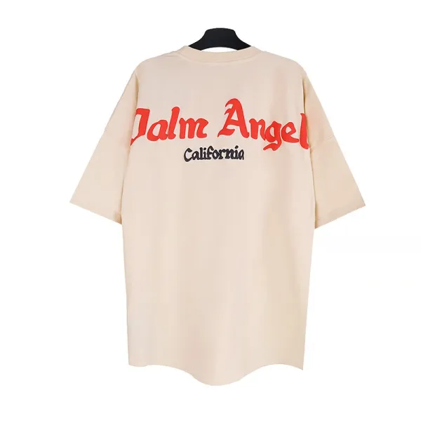 Palm Angels Spray Paint Logo Oversized T-Shirt White - 81