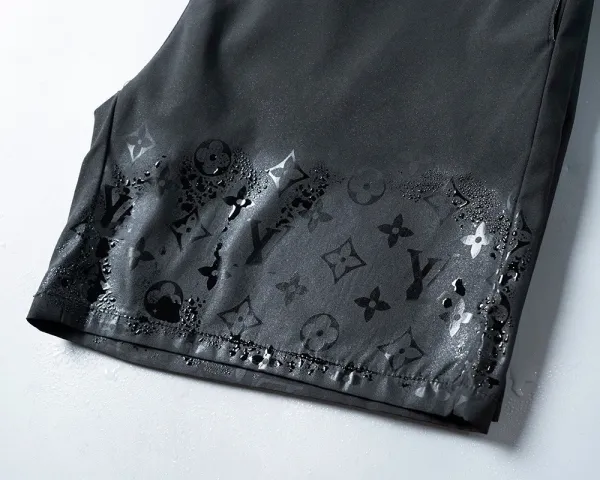 Design Geometric Pattern Black Swim Shorts - 8