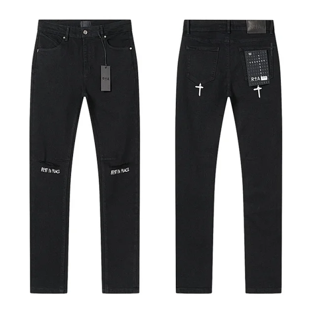 RTA Jeans Distressed straight-leg product detail image 15