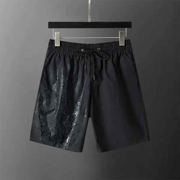Design Geometric Pattern Black Swim Shorts - 6