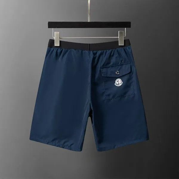 Moncler Logo Waistband Shorts Navy - 3