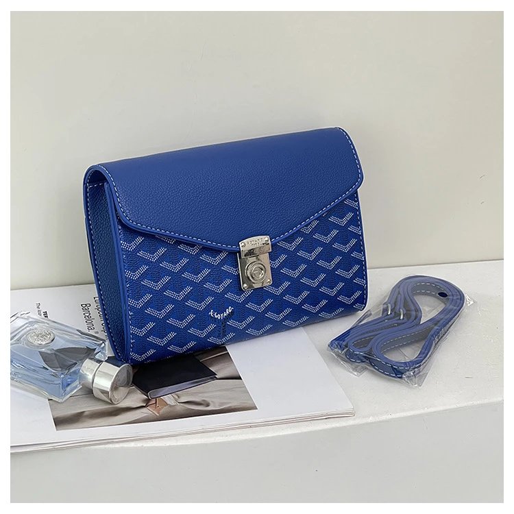 Goyard Saint Louis Clutch Black Chevron Pattern Envelope Clutch Clutches - 10