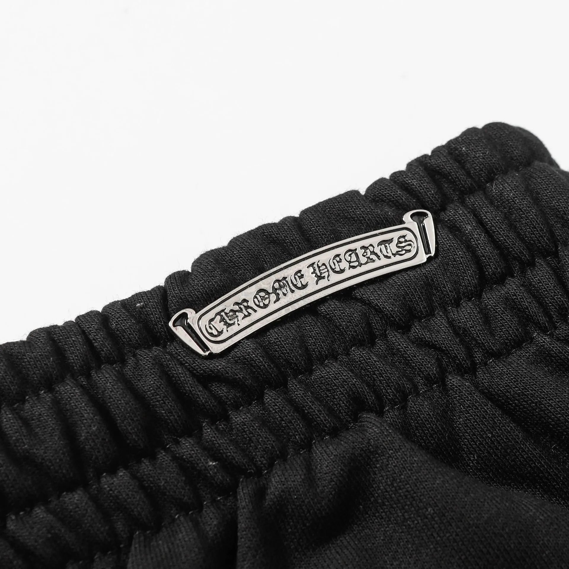 Chrome Hearts Cross Embroidered Black Sweat Shorts - 13
