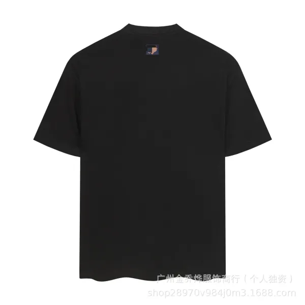 Design Script Logo Embellished Black T-Shirt - 6