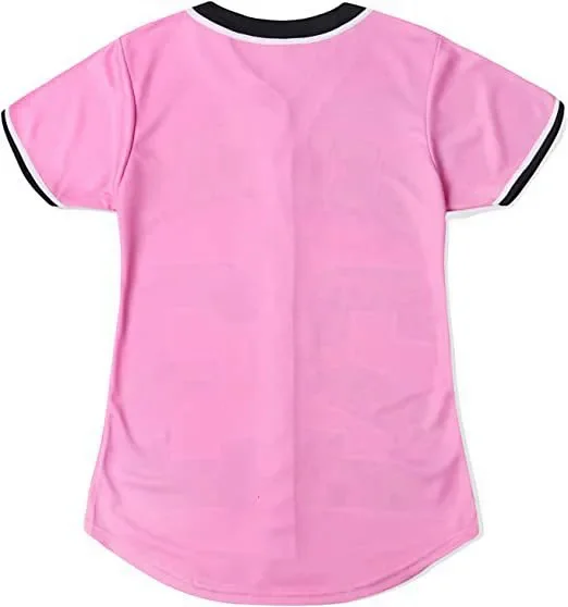 Unbranded Shirts Short-Sleeve Button-Front Baseball Jersey with Bel Air 23 Graphic product detail image 15