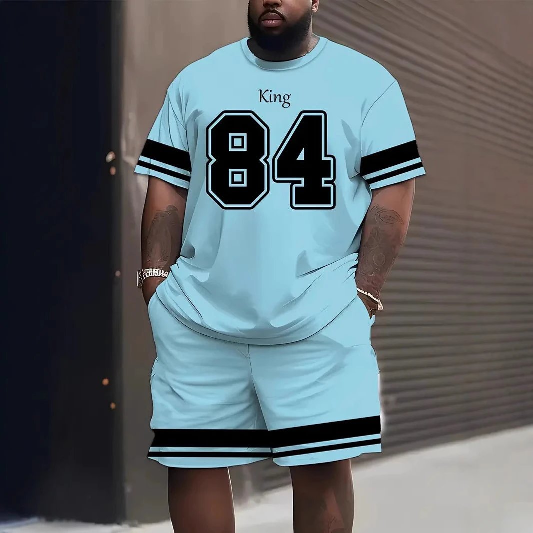 Unbranded Matching Sets Varsity Graphic T-Shirt and Shorts Set image 2