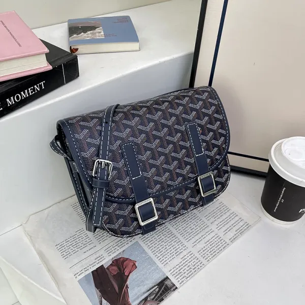 Goyard Saint Louis PM Navy Blue Crossbody Bag - 1