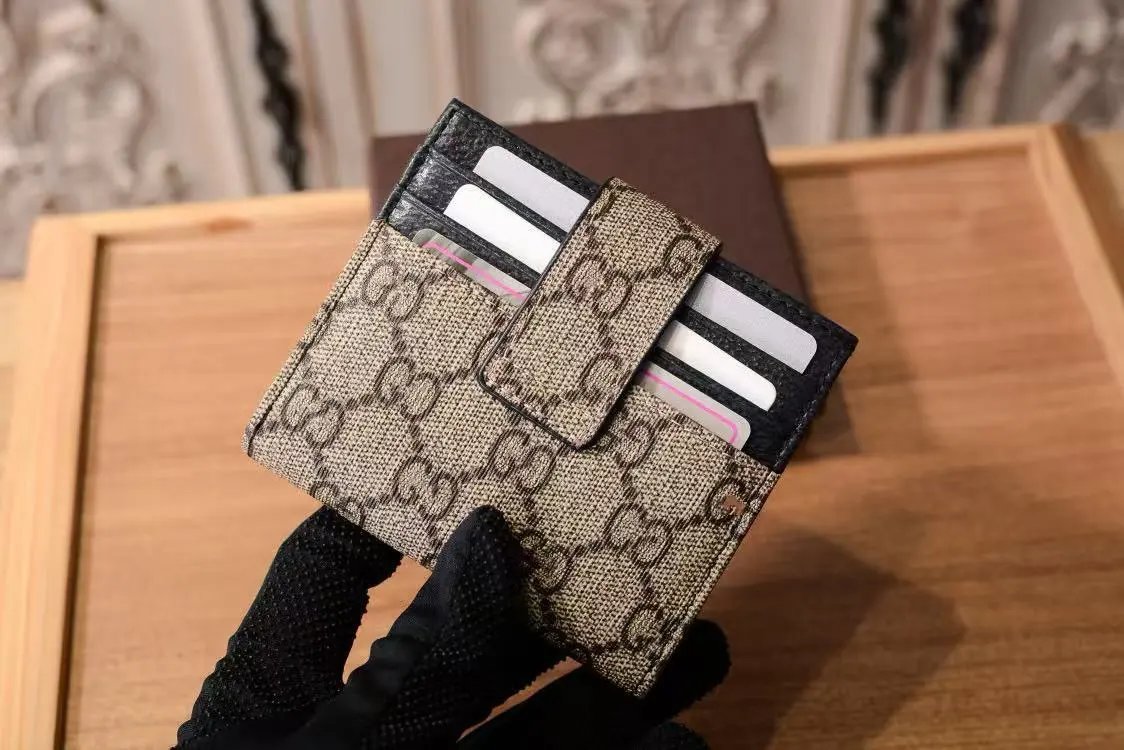Tory Burch T39 and T40 Logo-Print Card Holders in Black / Beige and Brown / Beige Wallets - 11
