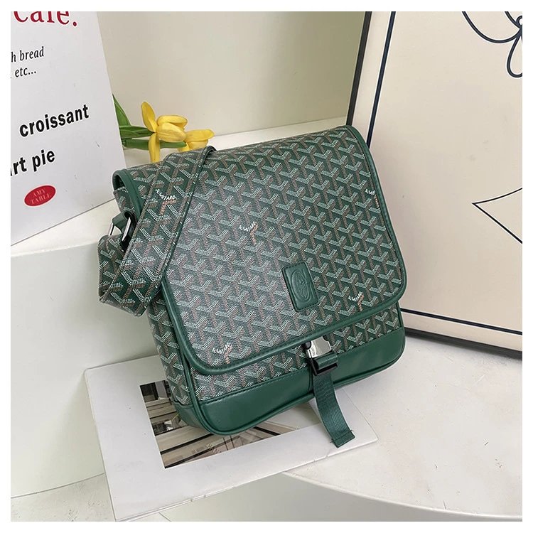 Goyard Saint Louis Messenger Bag Gray and Brown Crossbody Bag - 8