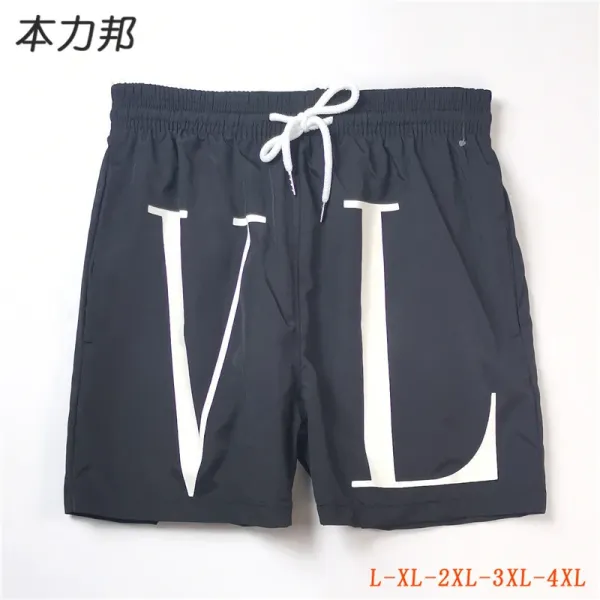 Versace VLTN Logo Swim Shorts Red Swimwear - 10