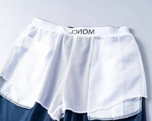 Moncler Logo Waistband Shorts Navy - 6