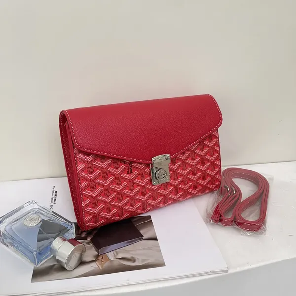 Goyard Saint-Louis PM Red Leather Clutch Clutches - 1