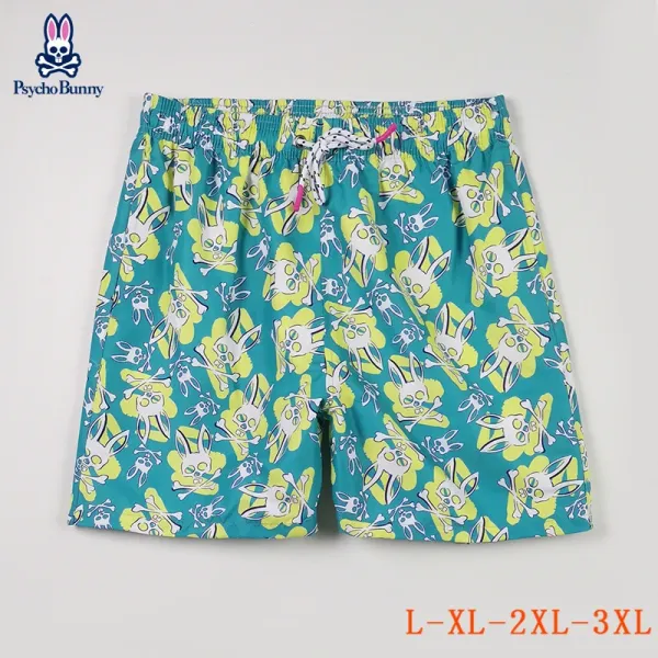 Design Psycho Bunny Swirl Dot Print Swim Shorts Blue Swimwear - 13