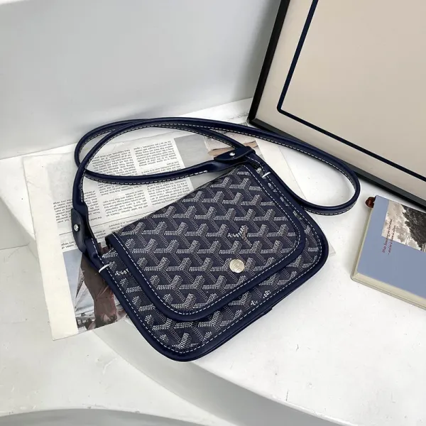Goyard Saint-Louis PM Navy Blue Crossbody Bag - 1