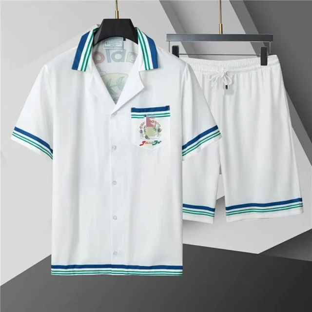 Gucci Matching Sets Short-Sleeve Monogram Shirt and Shorts Set product detail image 4