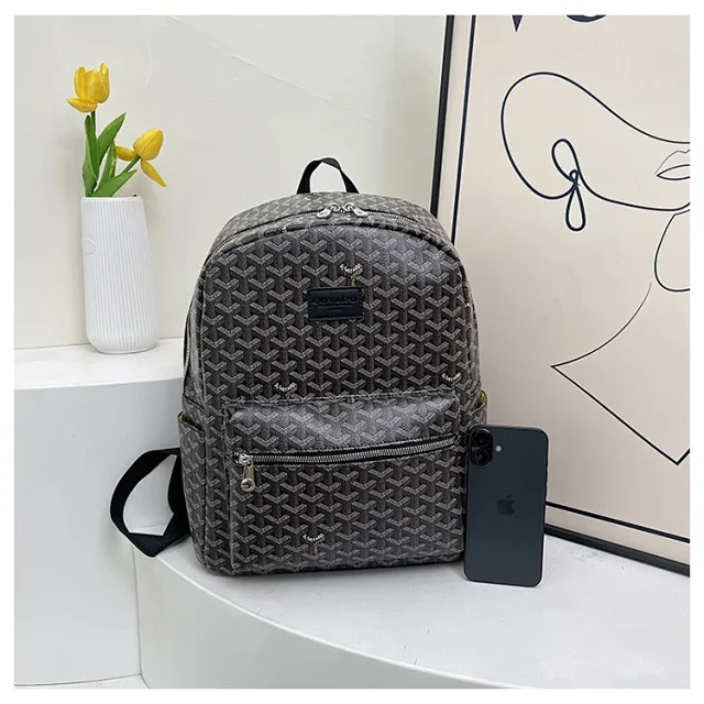 Goyard Backpacks Goyardine monogram zip backpack product detail image 12