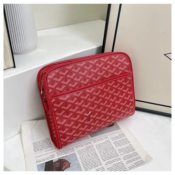 Goyard Saint Louis Clutch Navy Blue Canvas Clutch Clutches - 6