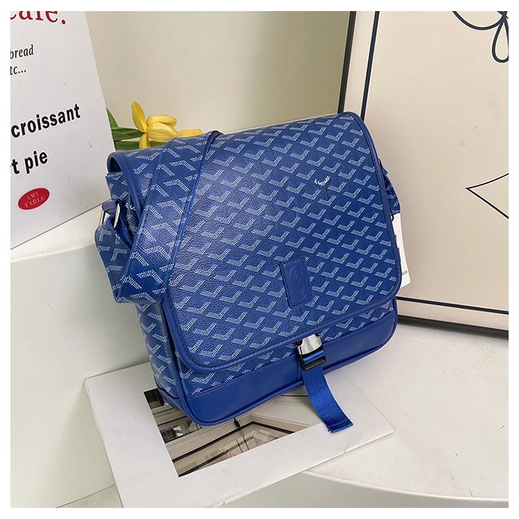 Goyard Saint Louis Messenger Bag Gray and Brown Crossbody Bag - 9