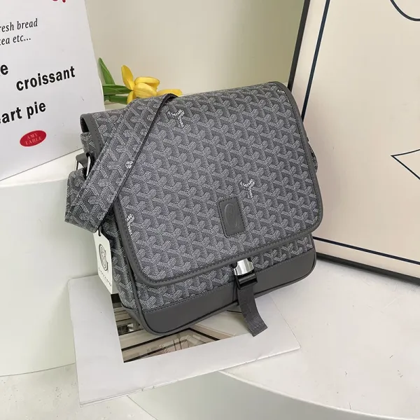 Goyard Saint Louis PM Gray Monogram Crossbody Bag - 1