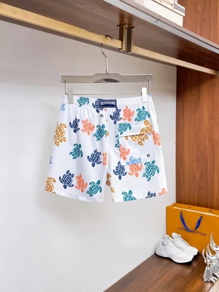 Design Paisley Floral Print Swim Trunks Gray Swimwear - 4