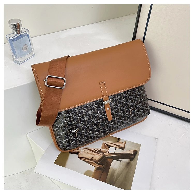 Goyard Saint-Louis PM Navy Blue and Brown Monogram Messenger Bag - 11
