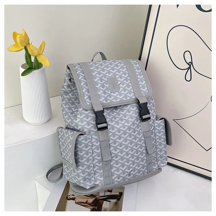 Goyard Saint Louis Backpack Blue Monogram Canvas Mini Backpack - 11