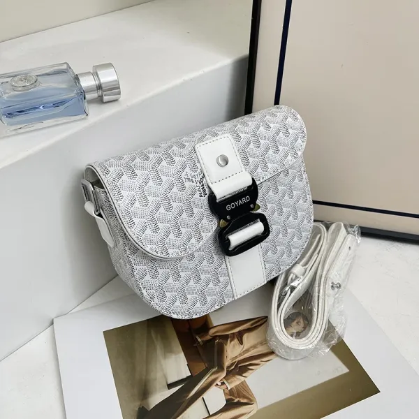 Goyard Saint-Louis PM White Monogram Crossbody Bag - 1