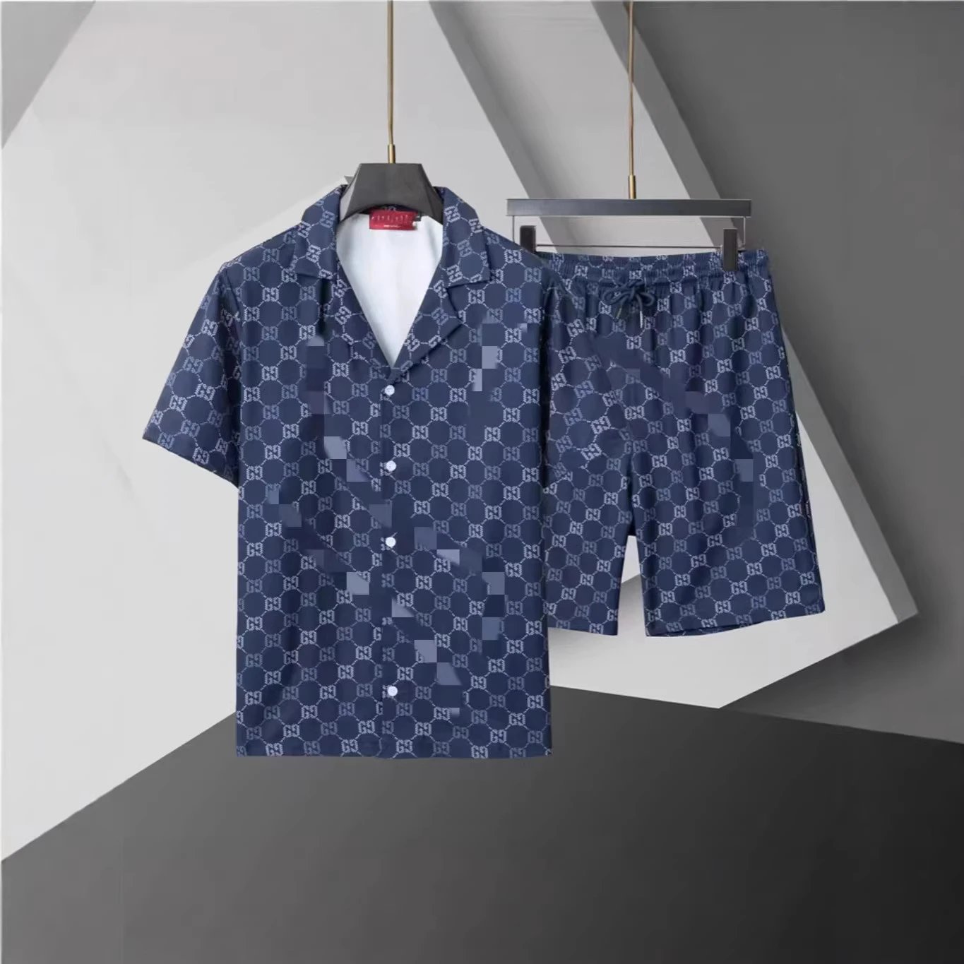 Gucci Matching Sets Short-Sleeve Monogram Shirt and Shorts Set image 3