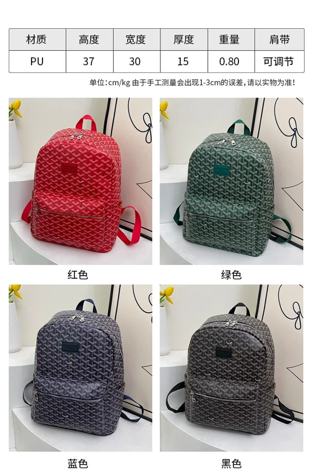 Goyard Backpacks Goyardine monogram zip backpack product detail image 1