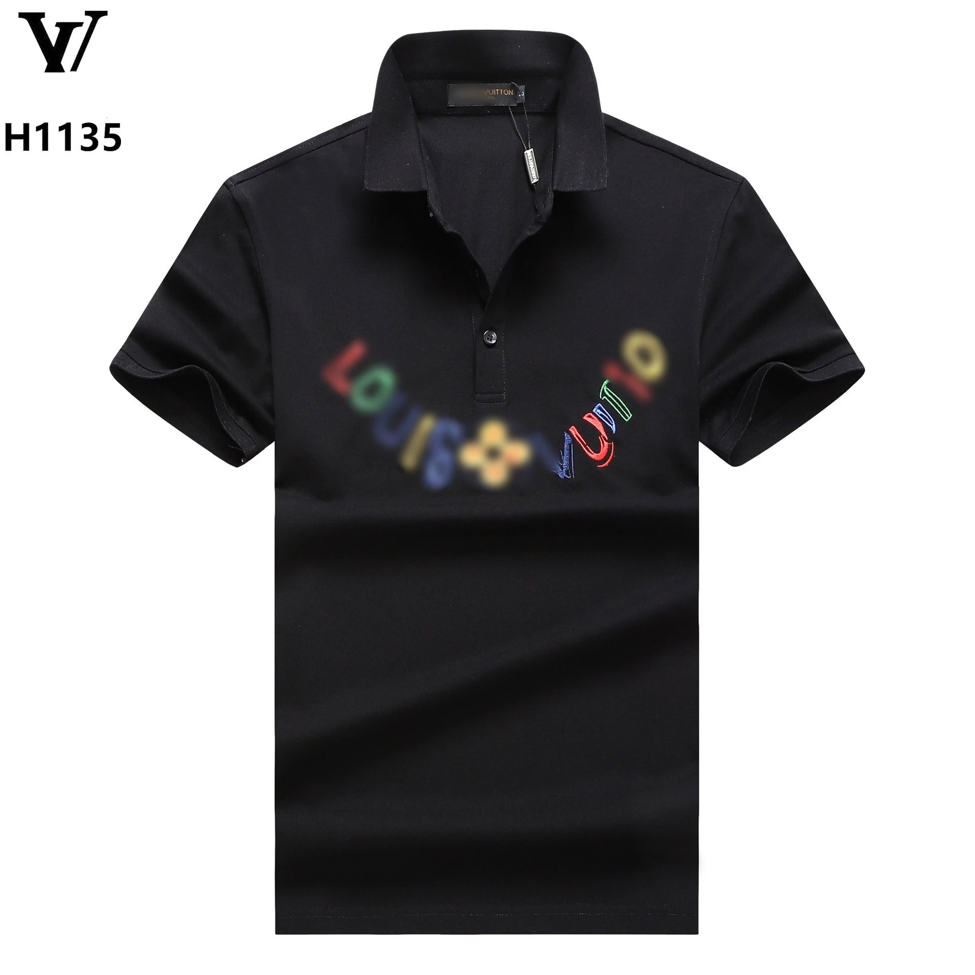 Louis Vuitton Multicolor Floral Logo White Polo Polo Shirt - 9