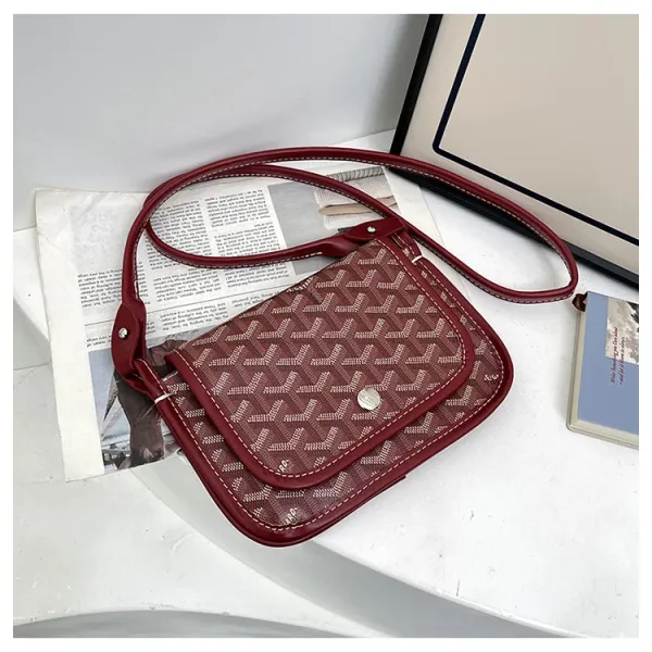 Goyard Saint-Louis PM Burgundy Crossbody Bag - 11