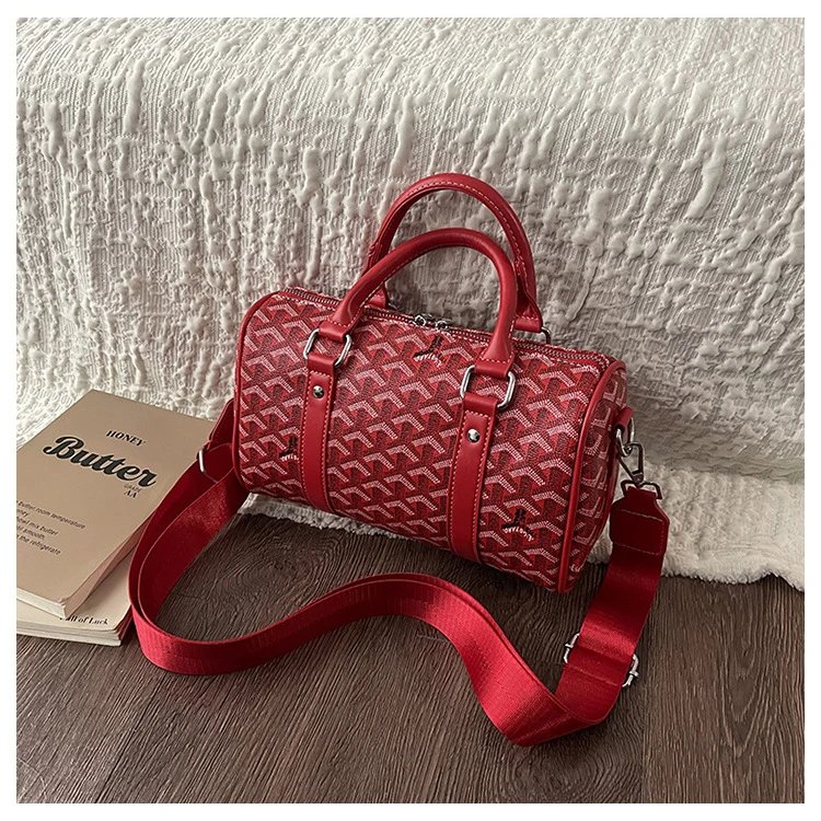 Goyard Saint Louis PM Black and Brown Canvas Boston Bag Handbags - 7