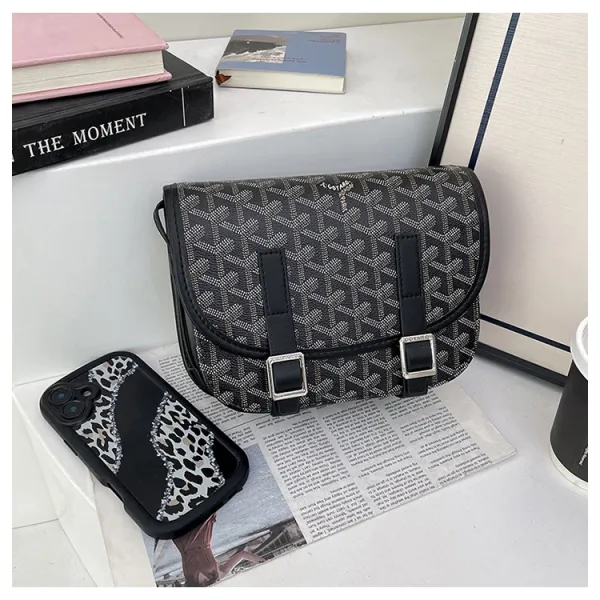 Goyard Saint Louis PM Black and White Monogram Crossbody Bag - 20