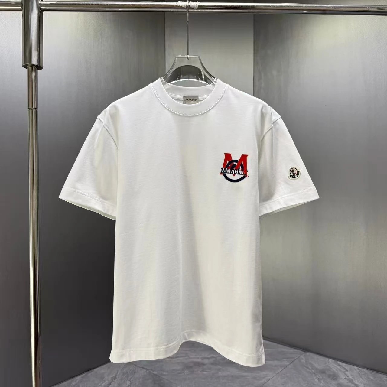 Moncler T-Shirts Short-Sleeve Crewneck Logo T-Shirt image 2