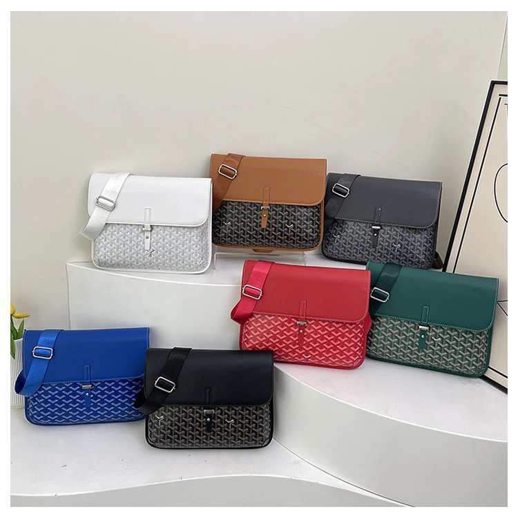 Goyard Saint-Louis PM Navy Blue and Brown Monogram Messenger Bag - 23