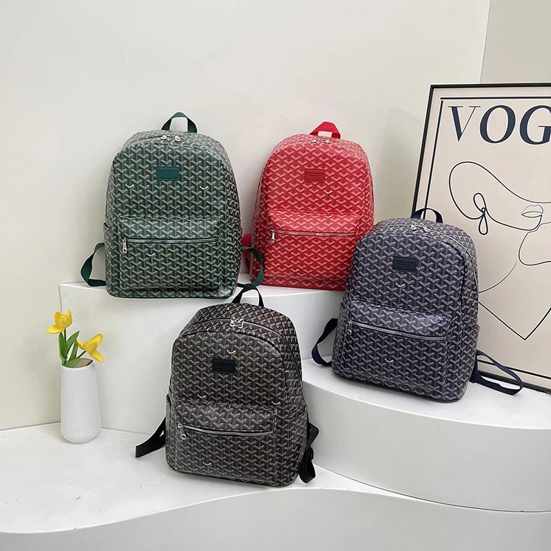 Goyard Backpacks Goyardine monogram zip backpack image 5