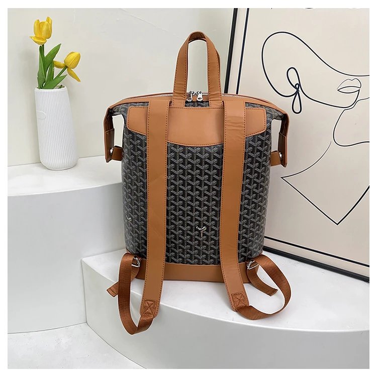 Goyard Saint-Louis PM Blue Chevron Canvas Bucket Bag Handbags - 12