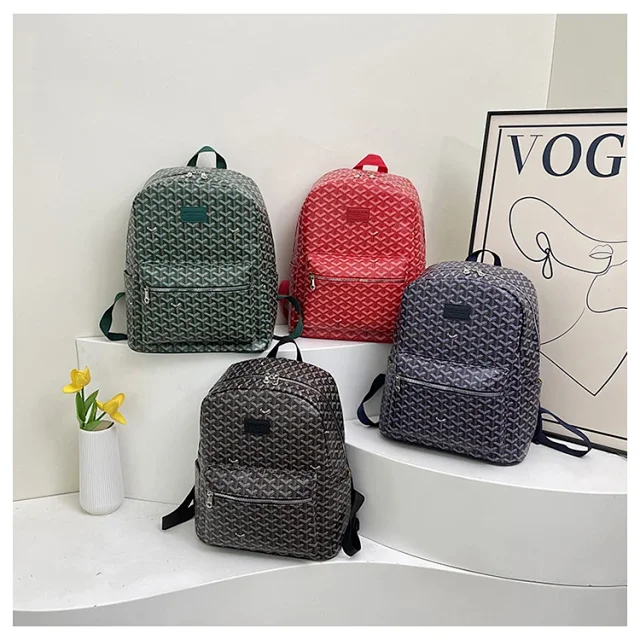Goyard Backpacks Goyardine monogram zip backpack product detail image 15