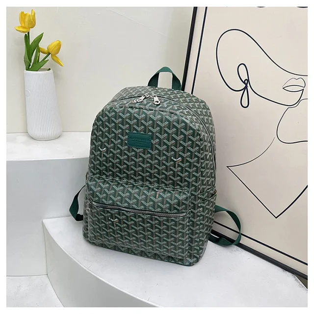 Goyard Backpacks Goyardine monogram zip backpack product detail image 7
