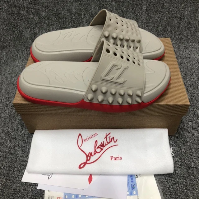 Christian Louboutin Sandals Studded Rubber Slide product detail image 3