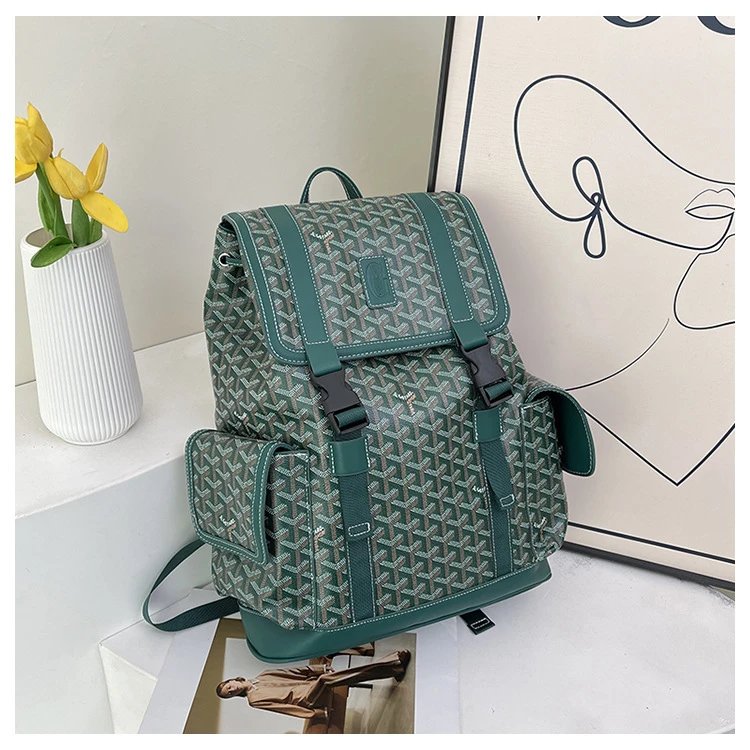 Goyard Saint Louis Backpack Blue Monogram Canvas Mini Backpack - 10
