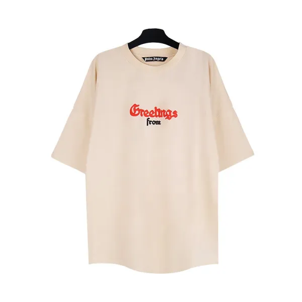Palm Angels Spray Paint Logo Oversized T-Shirt White - 80
