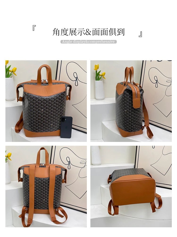 Goyard Saint-Louis PM Blue Chevron Canvas Bucket Bag Handbags - 4